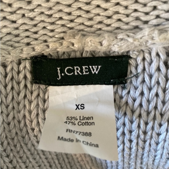 J. Crew Women’s Button Up Cardigan, grayish-white, XS - Picture 2 of 2